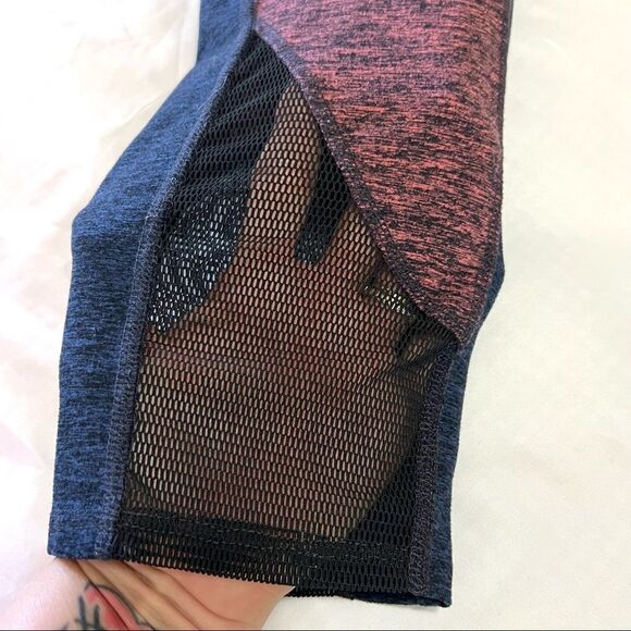 Free People Movement Leggings Dylan Color Blocked Cropped Mesh High Rise Medium - Picture 10 of 14